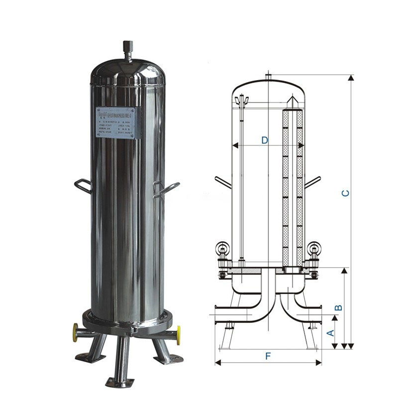 Water 30 Inch Filter Housing 20 Inch Magnetic Multi Cartridge