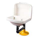 Compact Countertop Stainless Steel Eyewash With White Linkage BH35-2011