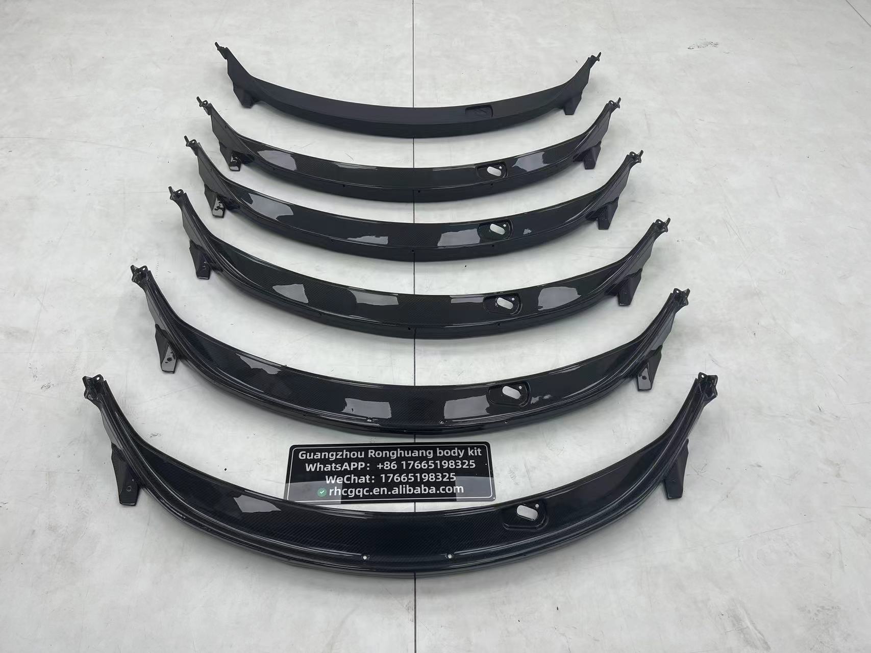 625C 650S Mclaren 12c Body Kit Headlamp Cleaning Guard Carbon Fiber Hood Fitting
