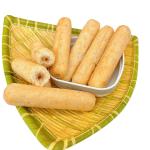 Oil Infused Puffed Snack With Mouthwatering Salted Egg Yolk Flavor