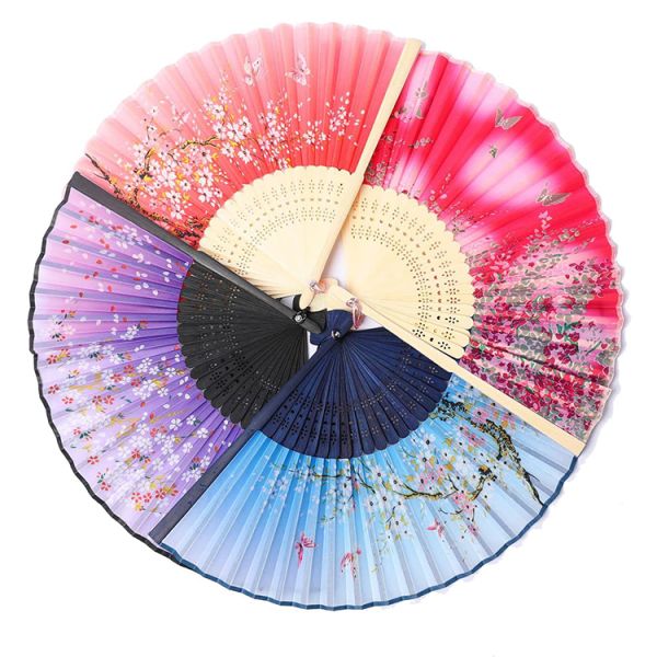 Eco-Friendly Traditional Chinese Bamboo Folding Fan For Decoration