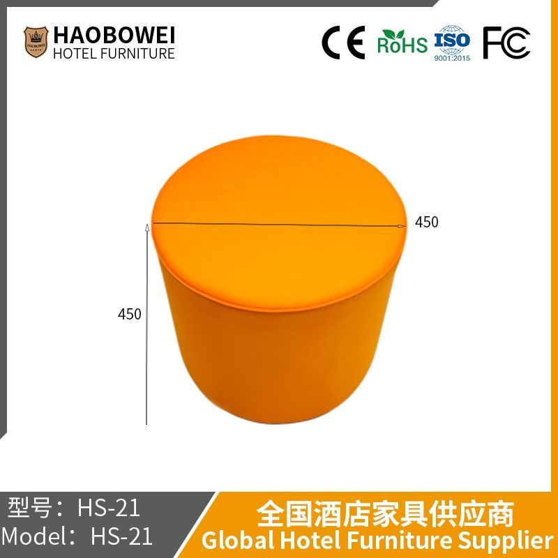 N-Style Living Room Sofa Shoe Leather Stool Adult Dressing Room Coffee Table Small Mound Low Stool Family Use Solid Wood Round Stool
