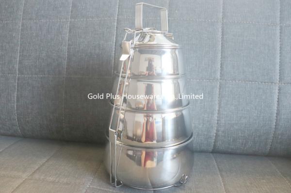 4 Layers Holding food container tiffin bento box stainless steel lunch box