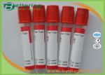 Vacuum Blood Sample Collection Tubes , Red Top Blood Tube For Clinical Blood