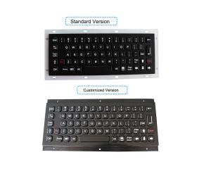 Wholesale IP67 Black Metal Industrial Keyboard Vandal Proof Panel Mount from china suppliers