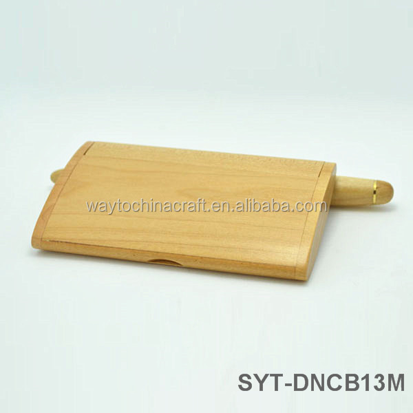 High End Maple Wood Business Card Holder for Business Gift