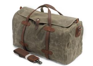 Wholesale CL-600 Army Green Vintage Travel Bag Waxed Canvas Leather Duffle Bag from china suppliers