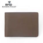 Black Coffee Credit Card Bank Cardholder with RFID Blocking and Crazy Horse