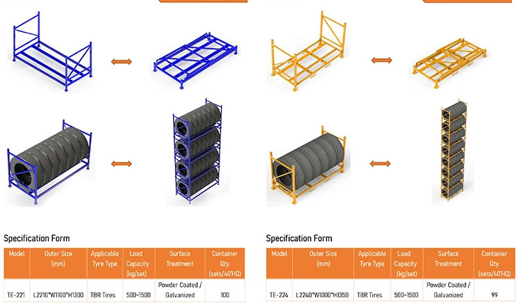 Collapsible Detachable Foldable Hot Sale Post Pallet Nestainer Rack