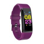 Color Screen Waterproof Smart Band with Heart Rate Monitor Wristband Bracelet