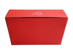 Luxury Red Paper Gift Box , Corrugated Packaging Box For Hats / Decoration
