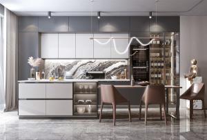 Wholesale Factory Wholesale Solid Wooden MDF American Modern Shaker Kitchen Cabinets from china suppliers
