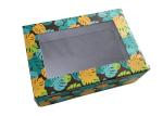 Transparent Window Paper Gift Box In Printing Decorative Pattern