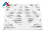 Acoustic Aluminum Metal Drop Ceiling Tiles With Fireproof Nonwoven Sheet