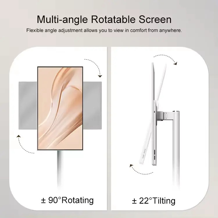 22inch Portable Touch Standbyme Screen Android 12.0 6+128G Rotatable Angle Height Adjustable