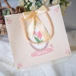 Offset Printing Kraft Paper Carrier Bag For Groceries / Promotional Items