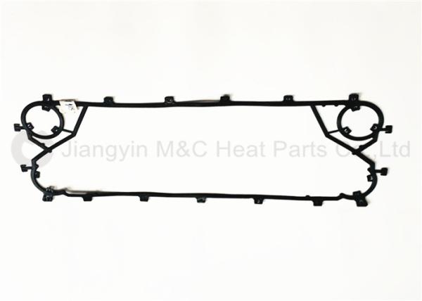 Black Heat Gasket , Plate Heat Exchanger Suppliers Heat Transfering Lightweight
