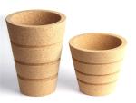 LFGB Custom Cork Plant Pots Eco Friendly Recycled Biodegradable
