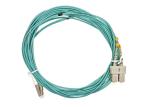 10G OM4 50 / 125 LC-SC Fiber Optic Patch Cord PVC / LSZH , Green