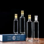 Acceptable Customer's Logo Square Glass Olive Oil Dispensing Bottle for Food