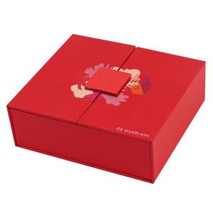 Wholesale Luxury Red Double Door Gift Packaging Box Moisture Proof Magnetic Closure Gift Box from china suppliers