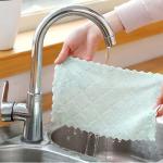 Bibulous Coral Velvet Bulk Kitchen Supplies Ultra Absorbent Microfiber Dish