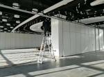 Movable Aluminium Door Track Acoustic Folding Room Dividers / Sliding Partition