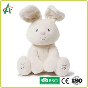 Wholesale Children Educational 30cm Musical Plush Toys Rabbit Stuffed Bunny from china suppliers
