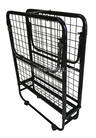 OEM Accepted Queen-Size Metal Bed Frame with Foldable Design and Rollaway Mattress
