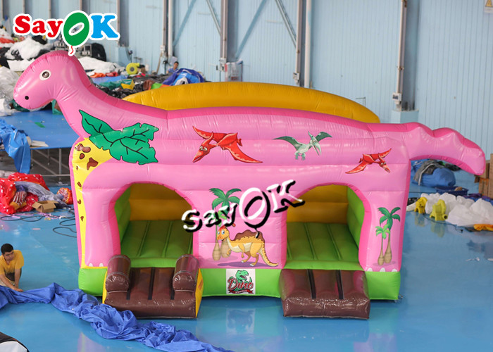 Customized Kids Inflatable Amusement Park T-Rex Dinosaur Theme Bouncy Castle
