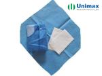 Blue Reinforced SMS 45gsm Disposable Surgical Gowns