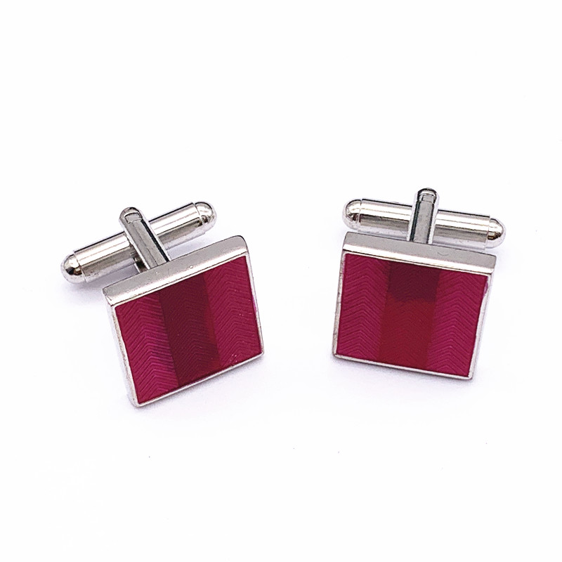 Shirts Shell Enamel Cufflinks / Gold Plated Mens Personalized Cufflinks