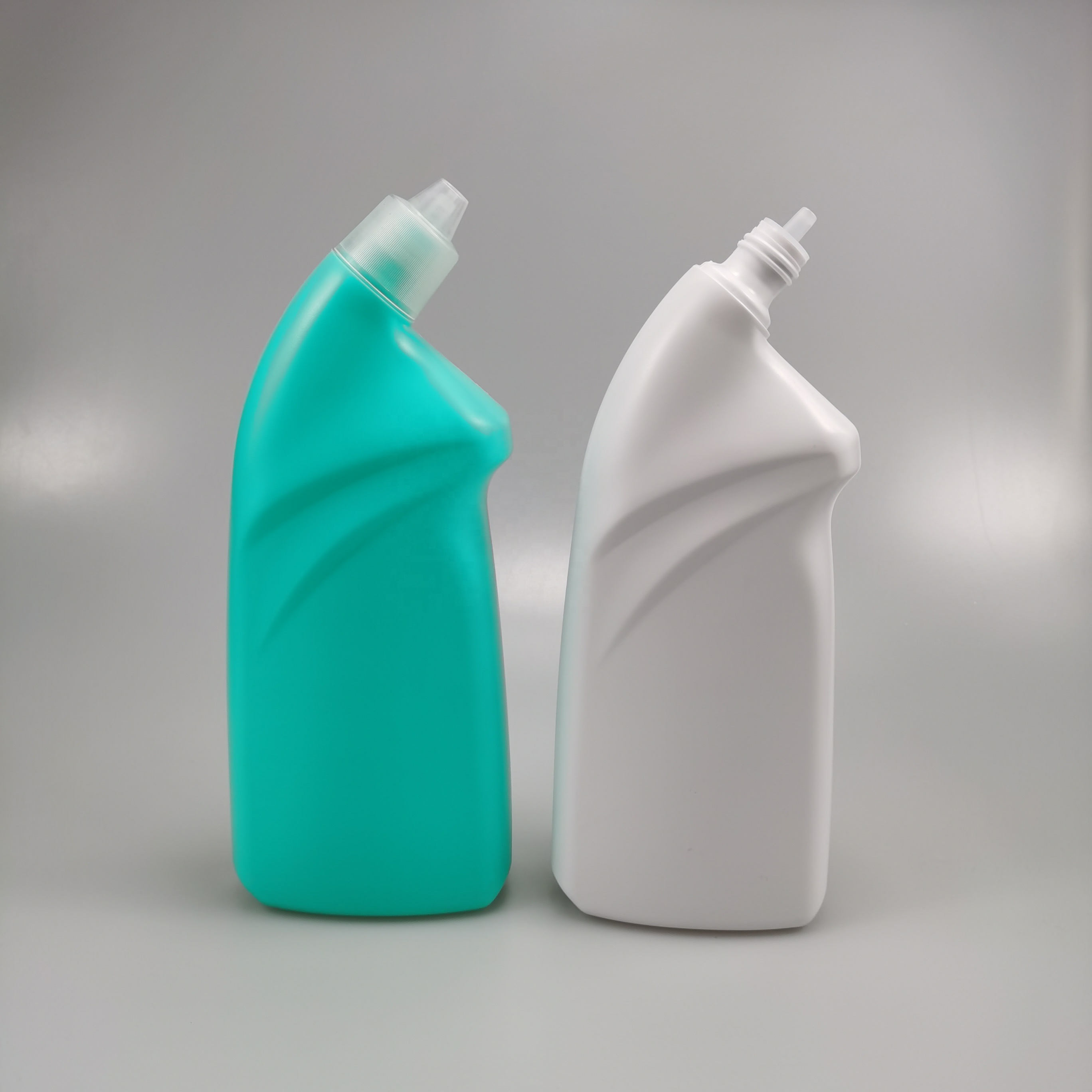 600Ml Empty Hdpe Plastic Toilet Cleaner Bottle For Liquid Detergents With Custom Labels