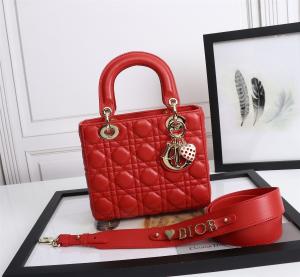 Wholesale Lady Red Lambskin My Abcdior Dior Cannage Shoulder Bag D6806 from china suppliers
