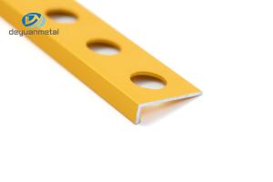 Wholesale ASTM Approved Aluminium L Profiles Edge Trim 4mm Depth from china suppliers