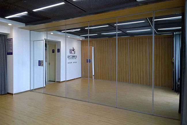Fireproof Aluminum Glass Movable Wall With Aluminum Alloy Frame