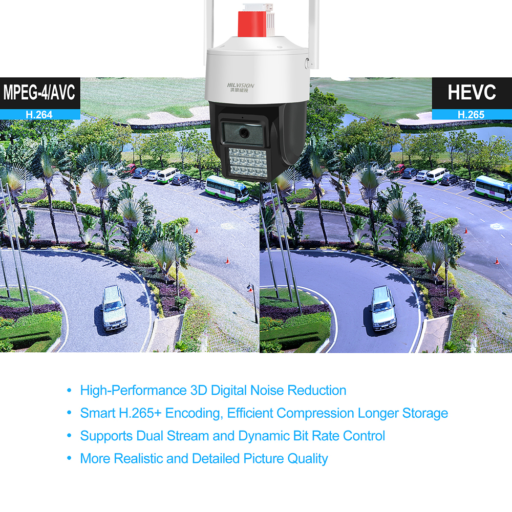 C2430TD-10C Network Camera Attracts People With Double Light Source Full Color Lights