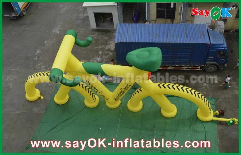 Outdoor Promotional Inflatable Model Bicycle for Advertising with Print