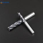 HRC50/55/60/65 4 Flute Carbide End Mill 3mm - 12mm Diameter For Stainless Steel