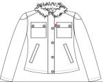 Levis Dark Brown Ladies' Pleather Zip Through Jacket With Detachable Faux Fur