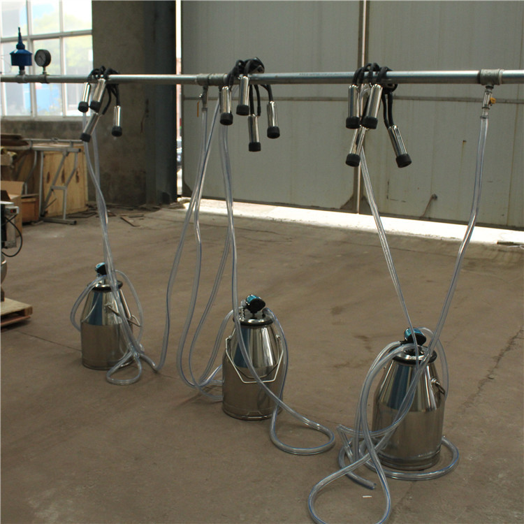 HL-JN10 Dairy Cow Farm Three Bucket Milking Machine with 25L Milking Bucket