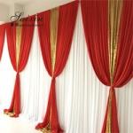 China manufacturer wholesale drape cloth curtains valance for wedding stage