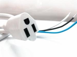 Wholesale American 3pin white extension power cord without stopper 10A/16A copper power cable from china suppliers