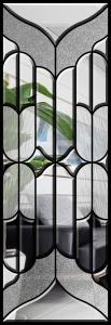 Wholesale Colourful Decorative Door Glass , Clear Solid Glass Zinc / Patina / Nickel from china suppliers