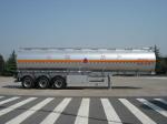 46000 Liters Aluminum Fuel Oil Tank Trailer With 12T BPW 3 axles Petroleum