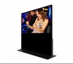 Black 43in Floor Standing Digital Signage 43 Inch 500 Nits Outdoor Advertising