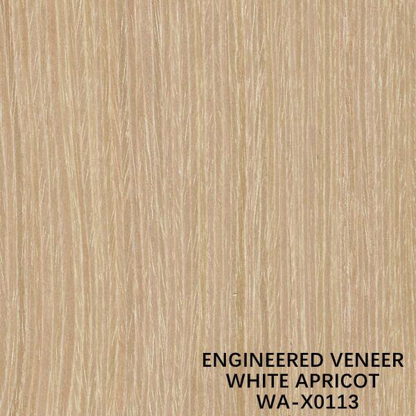 Man Made Apricot Wood Veneer X0113 Customized Length 3050mm Squarter Cut