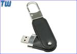 Safety Hook Leather USB 128GB Thumb Dirves Stick 360 Rotating
