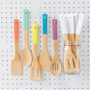 Wholesale Natural Kitchenaid Bamboo Spatula 30cm Length Long Handle Cooking Utensils from china suppliers