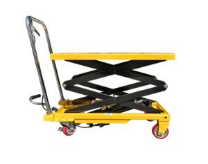 Wholesale 4 Wheels Hydraulic Lift Table Cart 1500kg Mobile Hydraulic Lift Platform Trolley from china suppliers